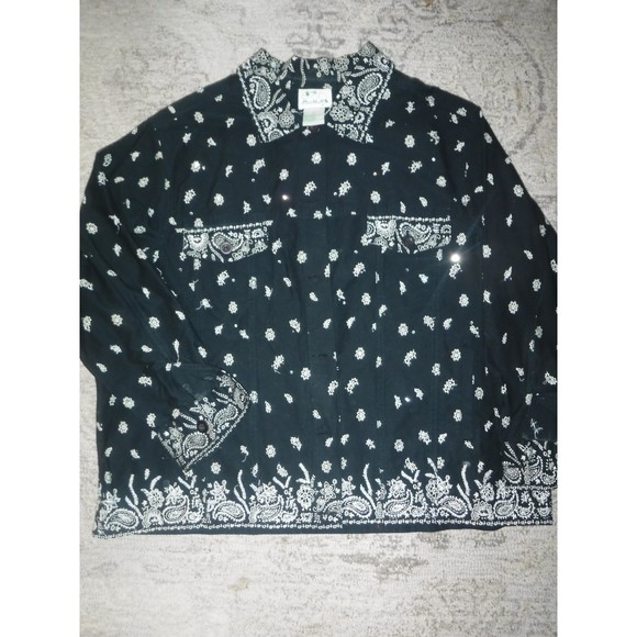 Quacker Factory Size 2X Embellished Jacket NWOT Beautiful! - Picture 1 of 6